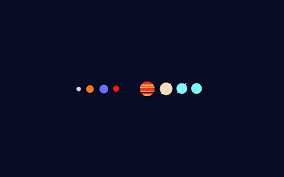Planet Solar System Minimalism Wallpaper Minimalist Desktop Wallpaper Desktop Wallpaper Design Computer Wallpaper Desktop Wallpapers