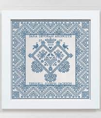 Cross stitch pattern wedding personalized wedding sampler cross stitch wedding cross stitch pattern. A Fraktur Love Sampler Pdf Pattern Modern Folk Embroidery