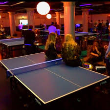 Cool Table Tennis Nightclub In Nyc Cool Tables Table Tennis Ping Pong Table