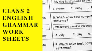 Some of the worksheets displayed are mathematics work, can birds fly backwards, ccoonntetentntss, class ii summative assessment i question bank 1 english 2, class ix sample paper english language and. English Grammar Worksheets For Class 2 Youtube