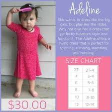 Information And Sizing Chart For Lularoe Adeline Dress