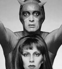 Angie Bowie as Black Widow and Ben Carruthers as Daredevil (1975)