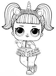 Coloring Page L O L Surprise Dolls Unicorn Unicorn Coloring Pages Cat Coloring Page Coloring Pages