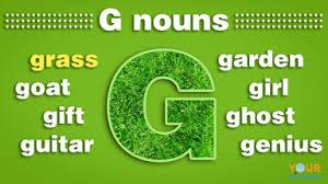 Position of h in english alphabets is, 8 ; Nouns That Start With G