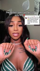 Replying to @K.WADE 💋 Another amazing presson nail set for the girlies  that want more of a pop! These nails impressed tf outta me & the glue is  phenomenal as well! A $200 set for $10 is crazyyy🥵🤑🤑🫶🏾💅🏽 ...