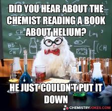 Did You Hear About The Chemist Reading A Book About Helium In 2020 Chemistry Cat Chemistry Humor Science Cat