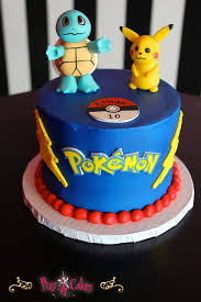Birthday Cake Boy Pokemon Blue Fondant Figurines 1 Tier Jpg 683 1024 Pokemon Birthday Cake Novelty Birthday Cakes Childrens Birthday Cakes