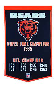 The health and safety of our fans, staff, and team remain our highest priorities as we welcome fans back to soldier field. Chicago Bears Dynasty Champions Wool Banners 24 In 2021 Chicago Bears Nfl Chicago Bears Chicago Bears Logo