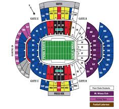 58 Unmistakable Psu Football Stadium Seating Chart