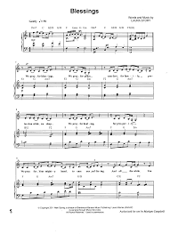 What can't you do with sheet music? Laura Story Blessings Sheet Music Pdf Free Score Download