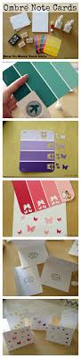 Make your card truly your own when add your own artwork, images and illustrations directly into the editor. How To Make Ombre Note Cards Diy Scrapbook Cards Handmade Card Craft