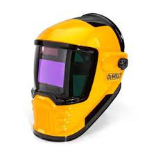 Dewalt 3 9 In X 2 4 In W View Auto Darkening Welding Helmet With Variable Number 4 13 Shade Lens Dxmf21011 The Home Depot Auto Darkening Welding Helmet Welding Helmet Welding