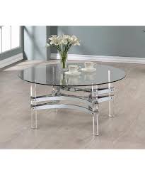 Mid century italian glass and chrome spider coffee table. Contemporary Chrome Round Coffee Table