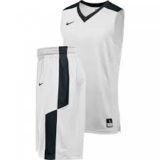 teamwear nike basketball team elite stock kit white black