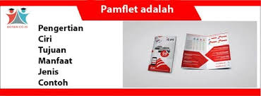 Jika dibandingkan brosur dan pamflet, leaflet memiliki ukuran yang paling kecil. Pamflet Adalah Brainly