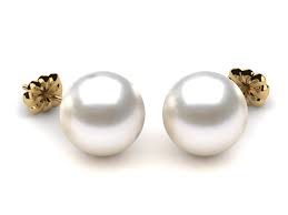 Using 36mm sterling silver hoops in 1mm, 2mm, 3mm & 4mm 10mm White South Sea Pearl Stud Earring American Pearl