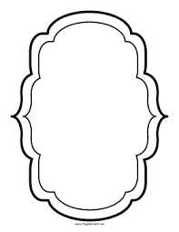 This Black And White Border Has Rounded Corners And Points Along The Side Free To Download And Print Border Round Round Border