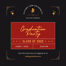 Graduation celebration invitation template, editable grad party invite, graduation photo invitation, digital graduation invitation. Customize 91 Graduation Invitations Templates Online Canva