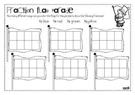These 2 Worksheets Require Students To Color Flags In Different Ways To Indicate Fractions Free Math Lessons Math Fractions Math School