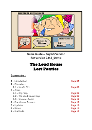 Game Guide EN - It is good - Game Guide – English Version For version  0.0_Demo The Loud House Lost - Studocu