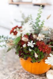 Oasis ideal floral foam brick for fresh flowers blocks arrangement designs wet. Diy Pumpkin Flower Arrangement With Trader Joe S Flowers Andi Mans