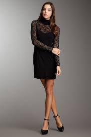 Long Sleeve Lace Turtleneck Dress