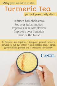 Turmeric Tea Is So Great For Us It Reduces Bad Cholesterol Reduces Inflammation Improves Skin Complexion Turmeric Tea Turmeric Tea Recipe Anti Cancer Diet