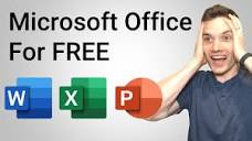 How to Get Microsoft Office for Free - YouTube