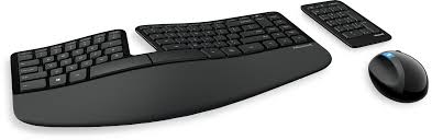 Amazon.com: Microsoft Sculpt Ergonomic Wireless Desktop Keyboard and Mouse  - Black. Wireless , Comfortable, Ergonomic Keyboard and Mouse Combo with  Split Design and Palm Rest. : Electronics