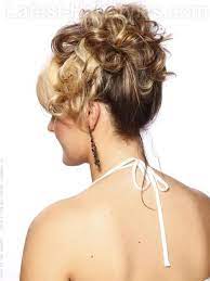 This Pretty Style Would Be Great For A Wedding Or Prom Hairstyle Sweet Curls Are Pinned Updos For Medium Length Hair Medium Hair Styles Up Dos For Medium Hair