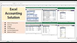 all excel accounting and bookkeeping solution template