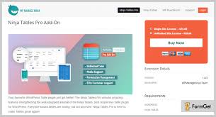 7 Table Wordpress Plugins 2021 Free And Paid Formget