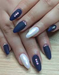 Unfollow blue acrylic nail tips to stop getting updates on your ebay feed. 50 Trendy Dark Blue Nail Art Designs For 2019 Soflyme