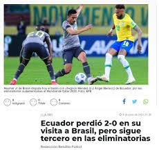 Mira aquí hoy, el partido ecuador vs brasil envío desde río de janeiro. 8v Oqrb0en08m