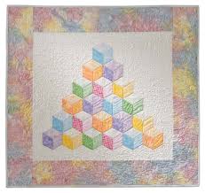 Abc 3 D Tumbling Blocks Quilt With Marci Baker Tumbling Blocks Quilt Quilts Quilt Patterns