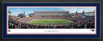 Each stadium has option for traditional blue or team color. New England Patriots Deluxe Framed Picture New England Patriots Patriots Stadium Panoramic Print