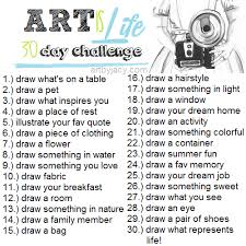 Art By Jacy Art Is Life 30 Day Challenge Drawing Challenge 30 Day Art Challenge Art Challenge