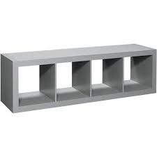 Black 4 Cube Organizer Amazon Com Sturdy Better Homes And Gardens 4 Cube Organizer In Grey Finish Kitchen Amp Dining Cube Storage Fabric Storage Cubes Bookcase Storage