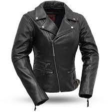 Fmc Monte Carlo Beltless Classic Motorcycle Women Leather Biker Jacket Em 2021