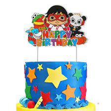 Maybe you would like to learn more about one of these? Amazon Com Cake Decorations For Ryans World Birthday Party Supplies Cake Topper Decor Grocery Gourmet Food