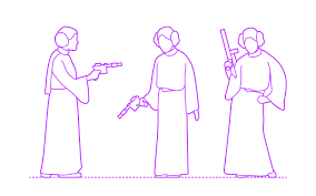Princess Leia Organa Dimensions Drawings Dimensions Com Learn how to draw a cartoon princess leia! princess leia organa dimensions