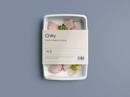 Free Meat Packing Disposable Container With Lable Mockup Package Mockups In 2020 Disposable Food Containers Food Containers Food Mockup