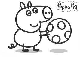 Maybe you would like to learn more about one of these? Peppa Pig Brother George Playing Football Coloring Page Coloring Sky Football Coloring Pages Peppa Pig Colouring Peppa Pig Coloring Pages