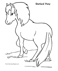 Print all of our pony coloring pages for free and keep dreaming about ponies. Free Pony Coloring Sheet