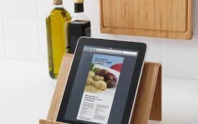vivalla tablet stand bamboo veneer ikea tablet stand bamboo ipad holder