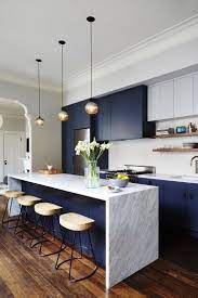 Deep blue cabinets can create any type of cabinet for your need from: Restaurants Hotels Nicole Franzen Photography Kitchen Interior Modern Kitchen Kitchen Design
