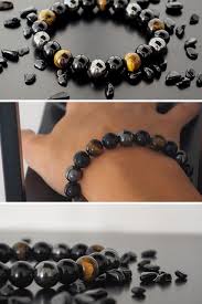Bracelet Triple Protection En 2020 Bracelet Soins De Beaute Pierre De Protection
