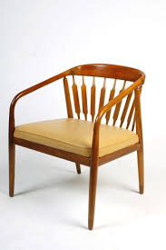 Kipp Stewart Walnut And Leather Declaration Lounge Chair For Drexel 1950s Furniture Design Modern Modern Style Furniture Walnut Armchair