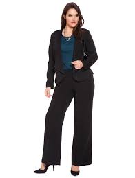 Crepe Wideleg Pant Women S Plus Size Pants Eloquii Business Outfits Women Plus Size Pants Plus Size Women