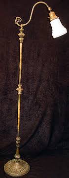 Vintage cast iron bridge floor lamp. Brass And Cast Iron Floor Lamp Vintage Lighting